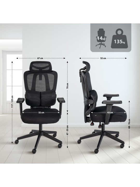 Altamont irodai szék, fekete