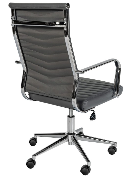 Canby műbőr irodai szék, szürke