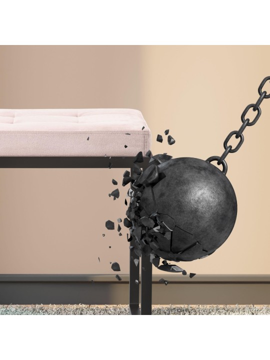 Barci B bársony zsámoly, világosszürke