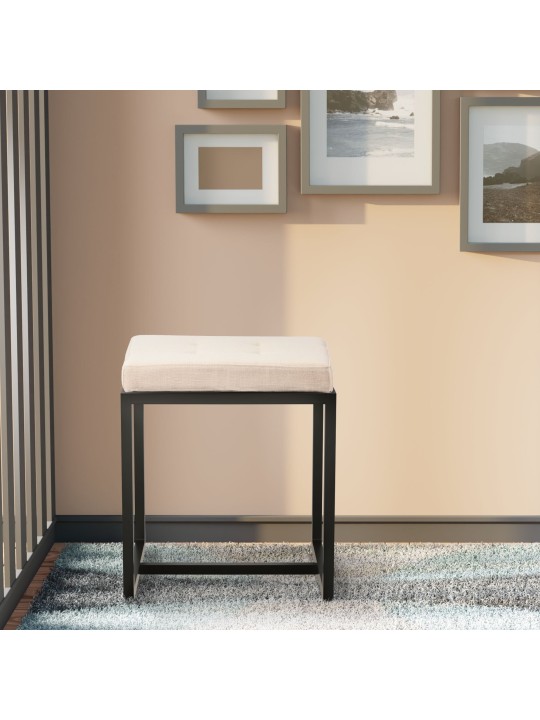 Barci B szövet zsámoly, krém