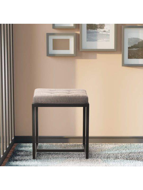 Barci B szövet zsámoly, szürke