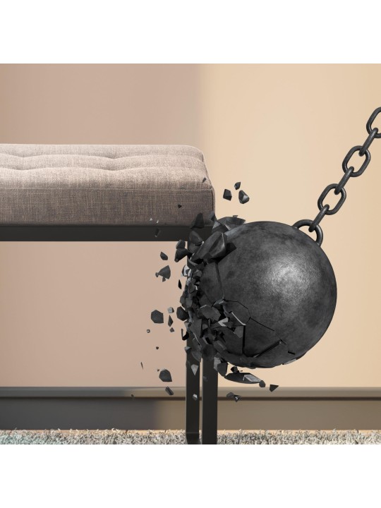 Barci B szövet zsámoly, szürke