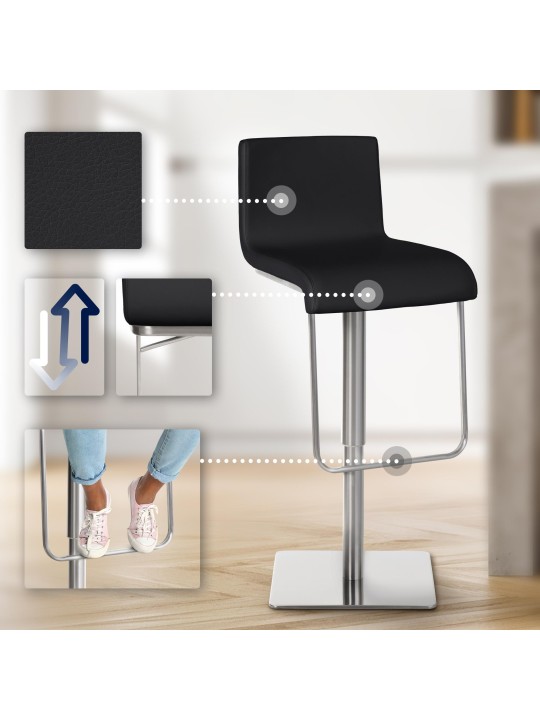 Bárszék Limon E, fekete