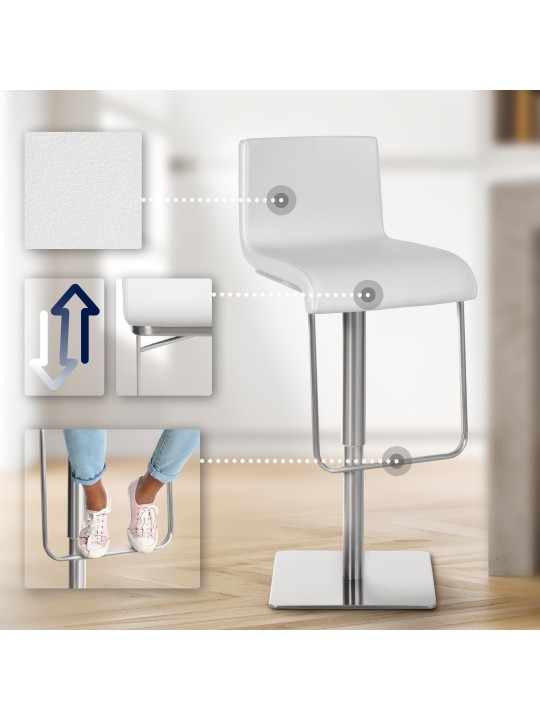 Bárszék Limon E, fehér