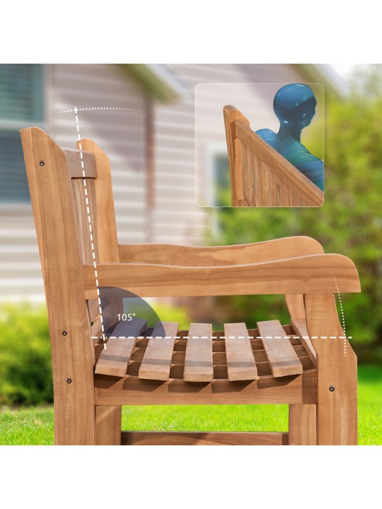 Teak pad Jackson V2 180 cm, teak