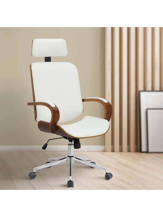 Dayton irodai szék, dió/fehér