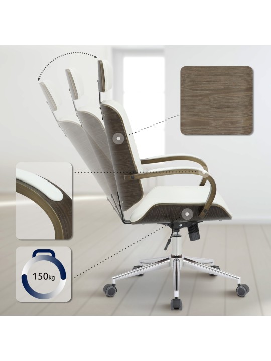 Irodai szék Dayton szürke, fehér/szürke