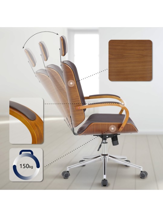 Dayton irodai szék, dió/barna