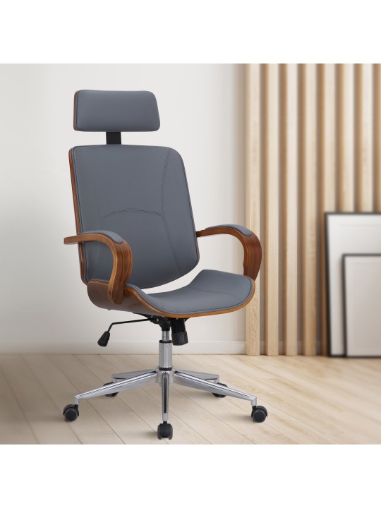 Dayton irodai szék, dió/szürke