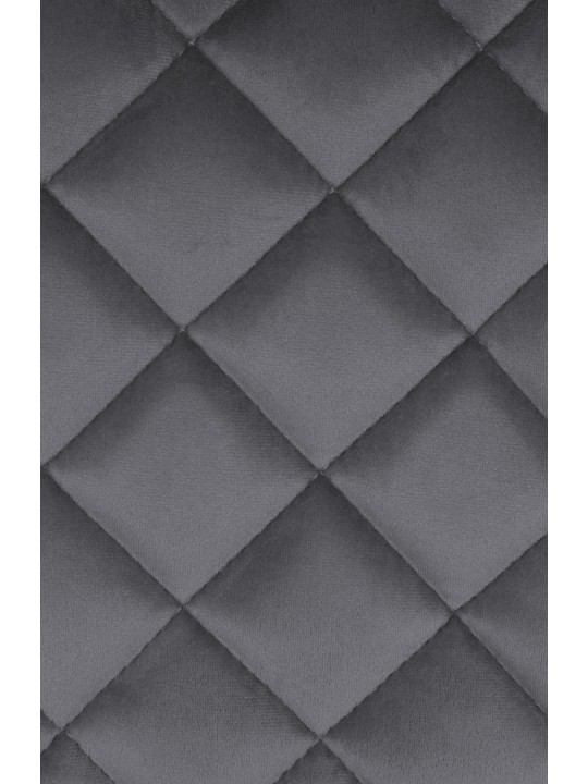 Bárszék Kasson bársony, sötétszürke