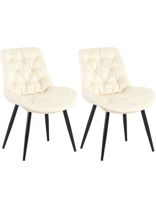 2 db Rossford étkezőszék készlet, krém