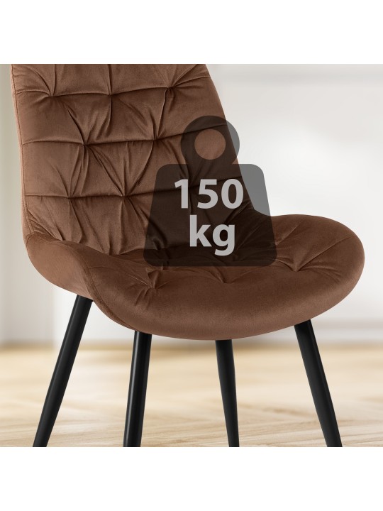 2 db Rossford étkezőszék készlet, barna