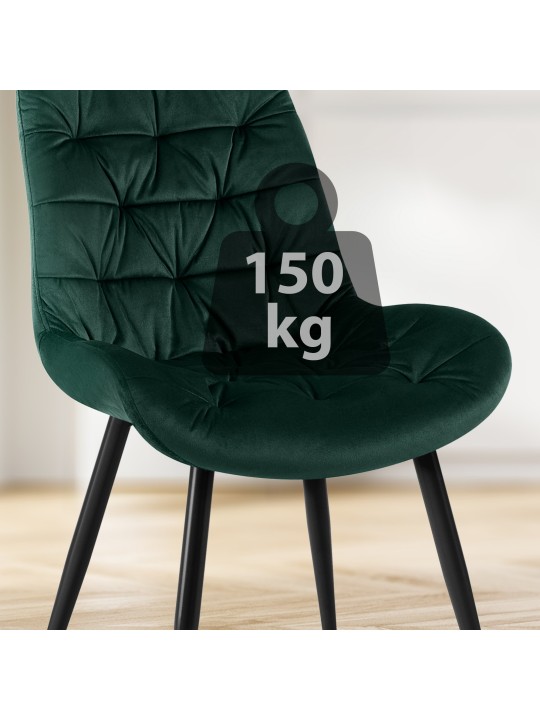 2 db Rossford étkezőszék készlet, zöld