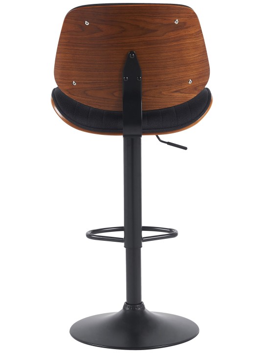 2 db bárszék szett Clawson anyagból, dió/fekete