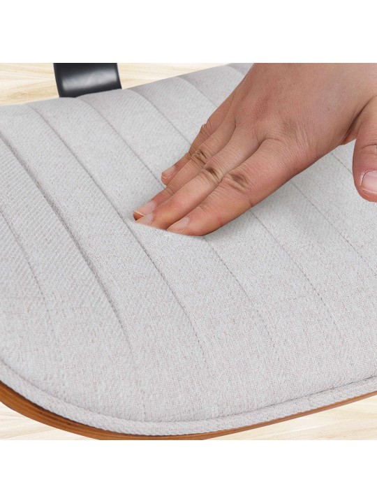 2 db bárszék szett Clawson anyagból, dió/krém