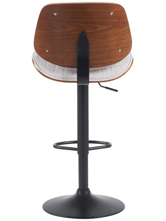 2 db bárszék szett Clawson anyagból, dió/krém