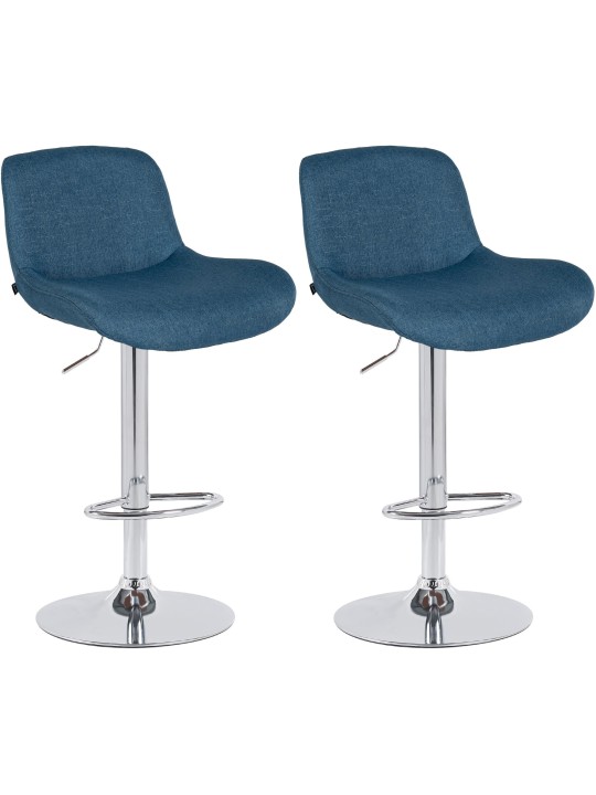 2 db bárszék szett Solon króm szövet, kék 2 db bárszék szett Solon króm szövet, kék