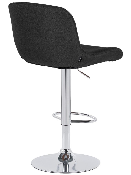 2 db bárszék szett Solon króm szövet, fekete