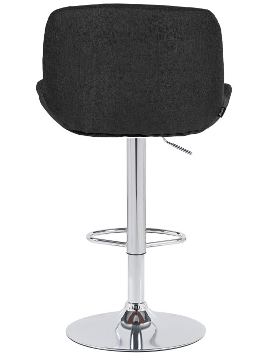 2 db bárszék szett Solon króm szövet, fekete