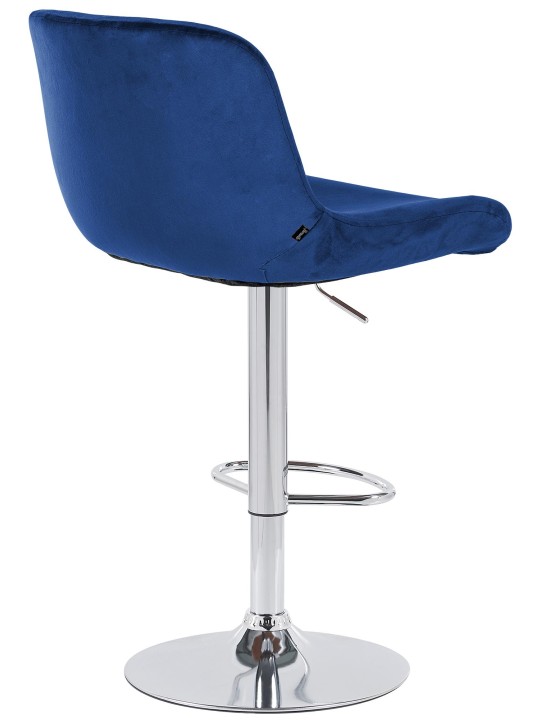 2 db bárszék szett Solon krómbársony, kék 2 db bárszék szett Solon krómbársony, kék