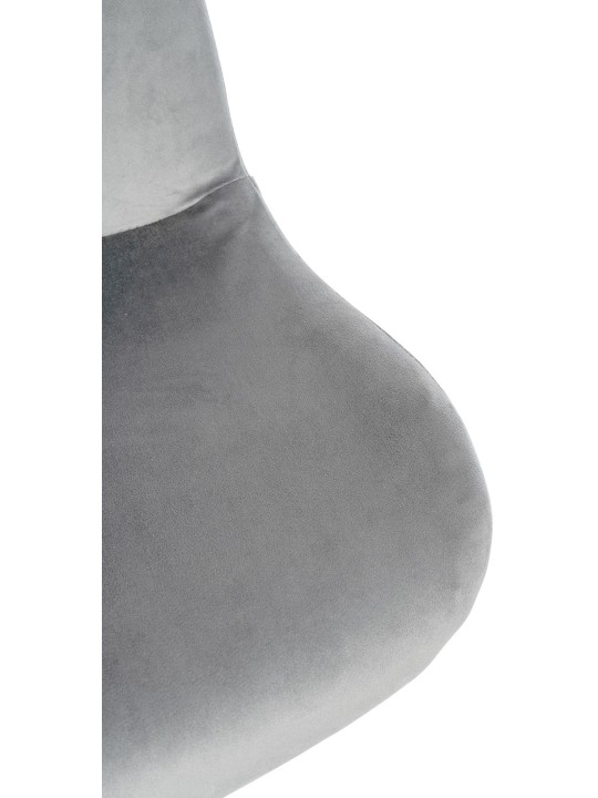 2 db bárszék szett Solon krómbársony, szürke