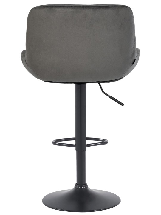 2 db bárszék szett Solon bársony, sötétszürke