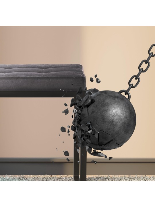 Pad Barci B bársony, sötétszürke