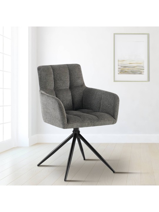 Étkezőszék Jonah szövet, sötétszürke