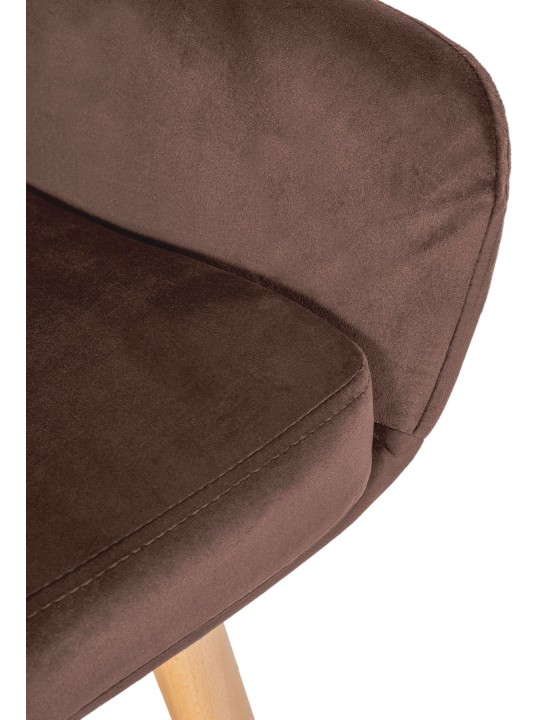 2 db bárszék készlet Grant velvet, kávé