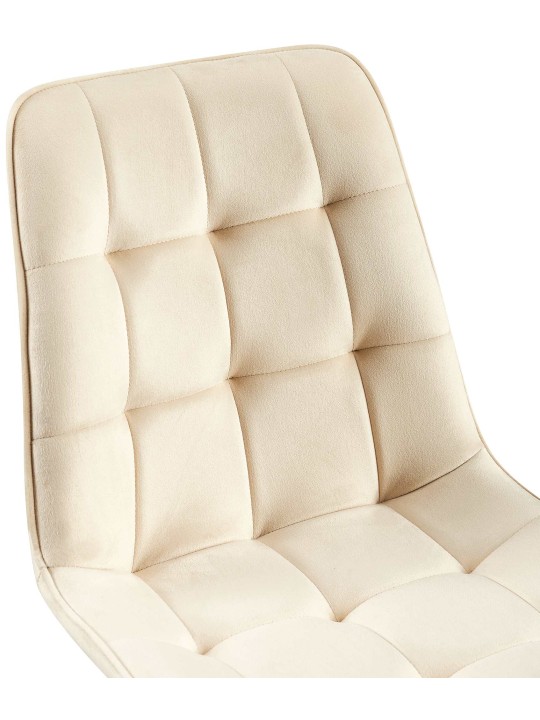 2 db Gifford bársony étkezőszékből álló készlet, krém 2 db Gifford bársony étkezőszékből álló készlet, krém