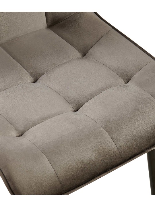 2 db Gifford bársony étkezőszékből álló készlet, antracit 2 db Gifford bársony étkezőszékből álló készlet, antracit