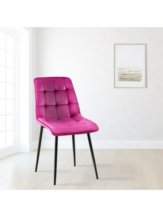 2 db Gifford bársony étkezőszékből álló készlet, lila 2 db Gifford bársony étkezőszékből álló készlet, lila