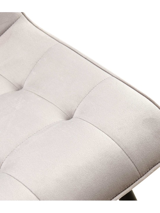 2 db Gifford bársony étkezőszékből álló készlet, szürke