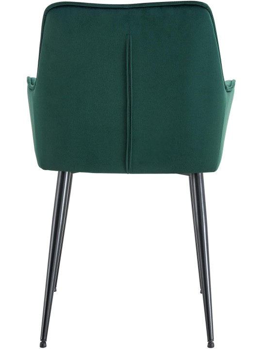 2 db Ferndale bársony étkezőszékből álló készlet, sötétzöld 2 db Ferndale bársony étkezőszékből álló készlet, sötétzöld