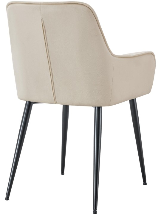 2 db Ferndale bársony étkezőszékből álló készlet, krém 2 db Ferndale bársony étkezőszékből álló készlet, krém