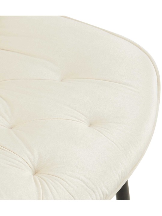 2db Wallace bársony étkezőszék szett, krém