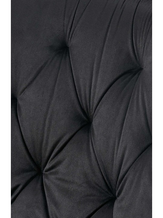 2db Wallace bársony étkezőszék szett, fekete 2db Wallace bársony étkezőszék szett, fekete