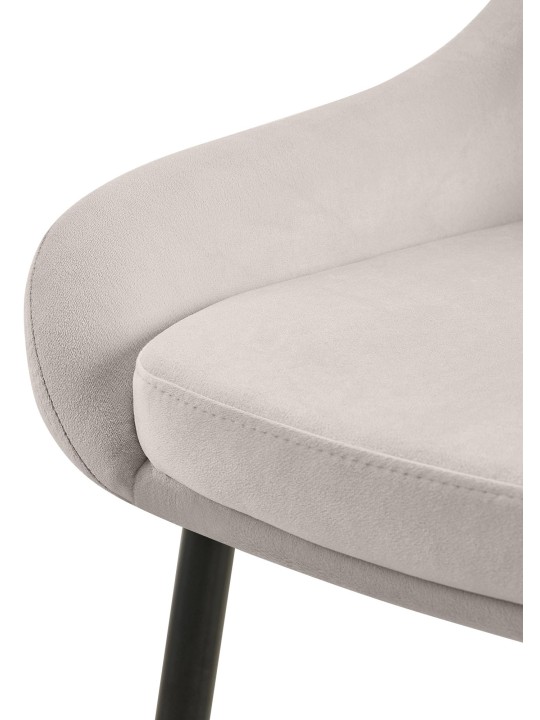 Elmira bársony étkezőszék, szürke