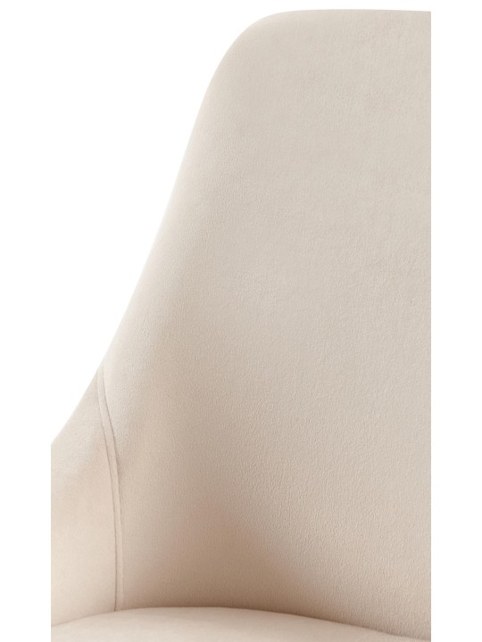 Elmira bársony étkezőszék, krém