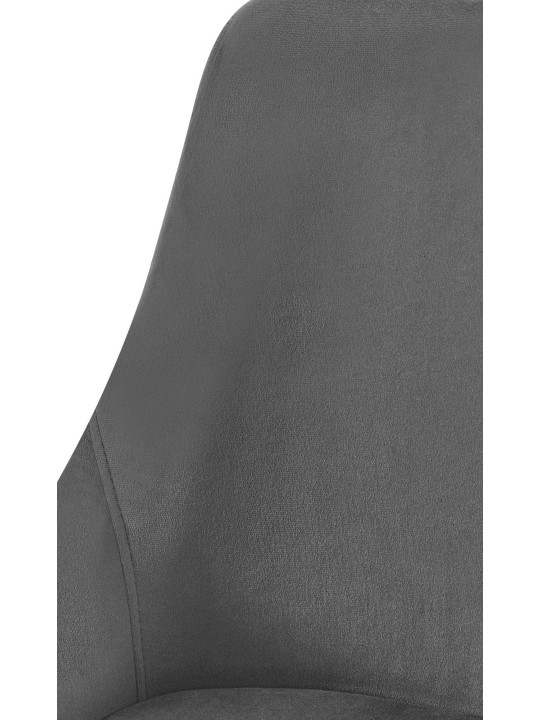 Elmira bársonyarany étkezőszék, sötétszürke