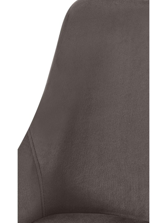 Elmira bársonyarany étkezőszék, antracit