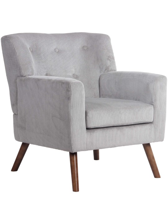 Kioni Cord fotel, szürke