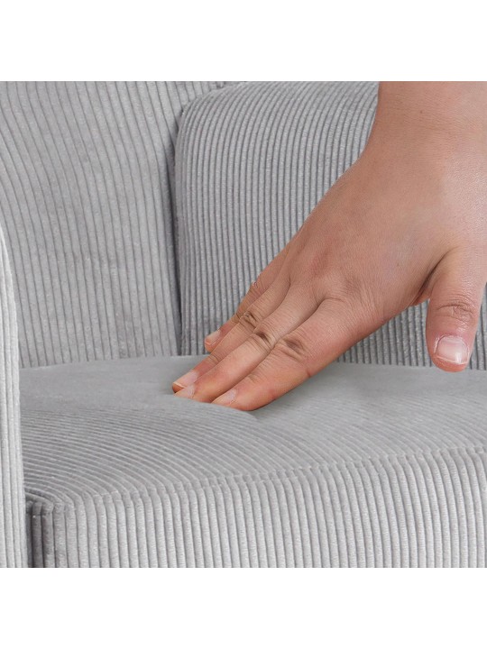 Kioni Cord fotel, szürke
