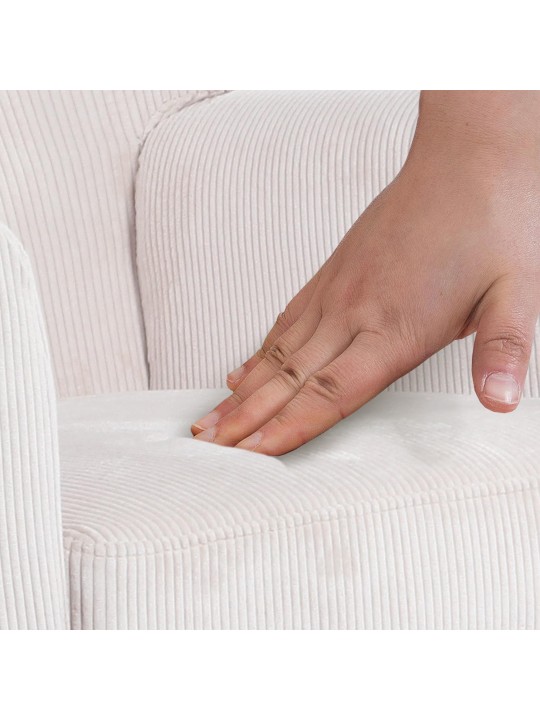 Kioni Cord fotel, krém