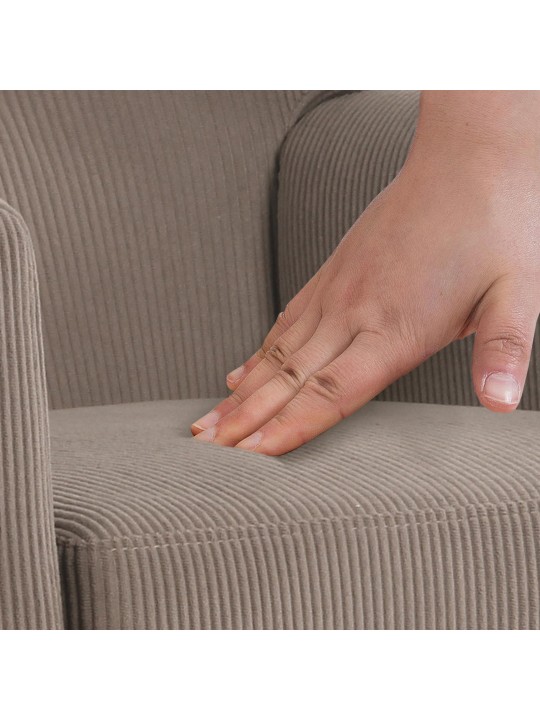 Kioni Cord fotel, sötétbarna