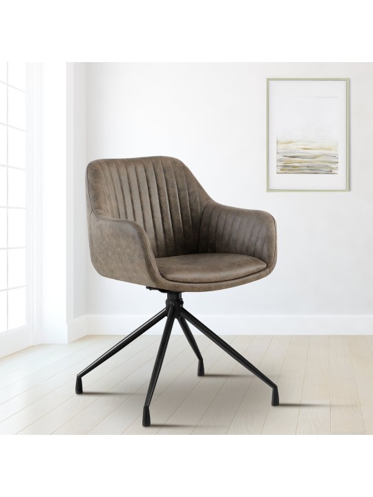 2 db Welby Vintage étkezőszék készlet, szürke