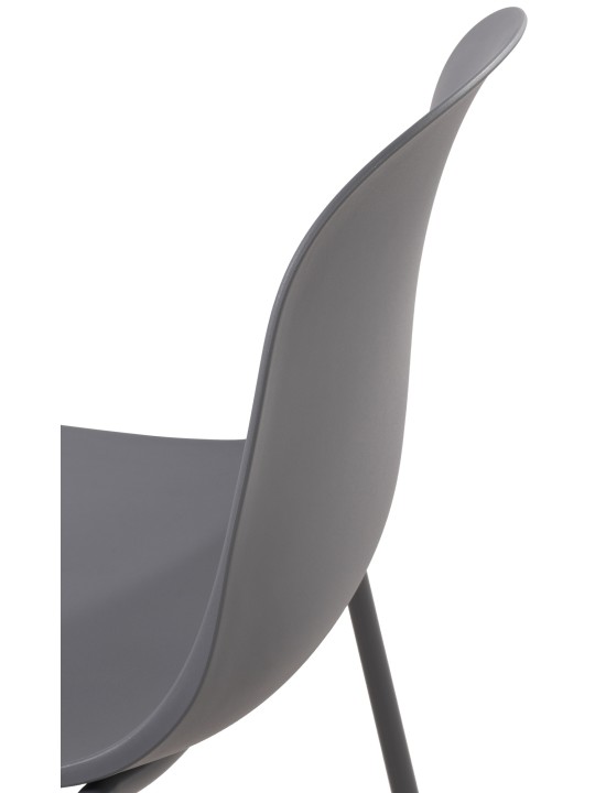 2 db Hardin székből álló készlet, sötétszürke 2 db Hardin székből álló készlet, sötétszürke