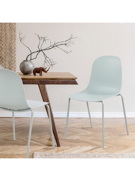 2 db Hardin székből álló készlet, türkiz 2 db Hardin székből álló készlet, türkiz