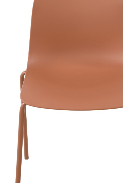 2 db Hardin székből álló készlet, terrakotta