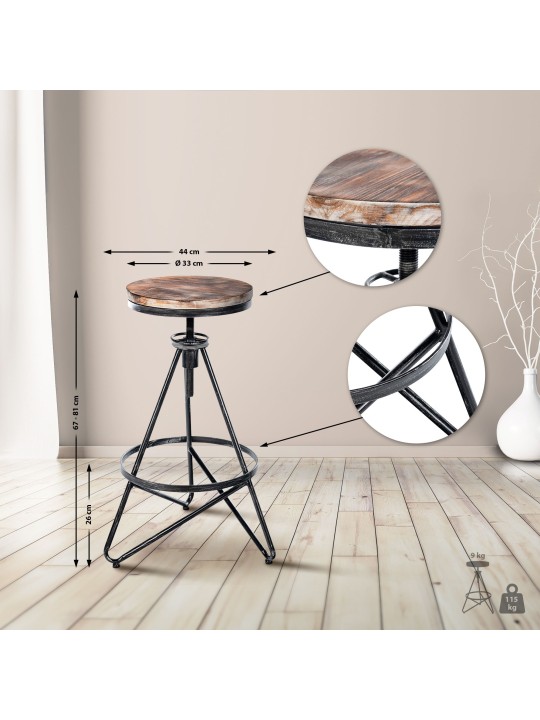 2 db Karla bárszék szett, ezüst